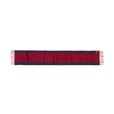 Supreme Logo Repeat Scarf Navy