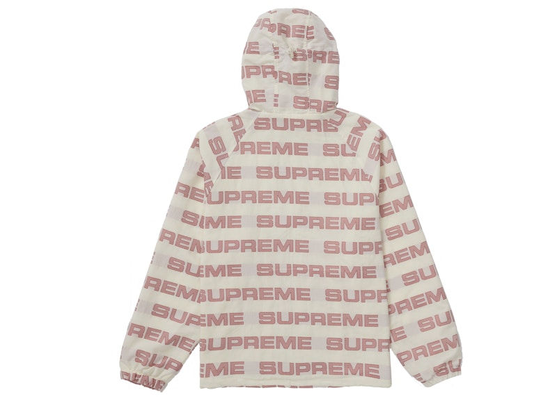 Supreme Logo Ripstop Hooded Track Jacket Natural 圖 2