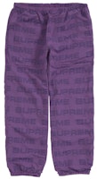 Supreme Logo Ripstop Track Pant Purple