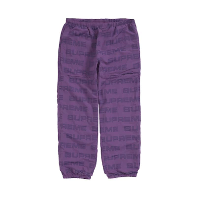 Supreme Logo Ripstop Track Pant Purple