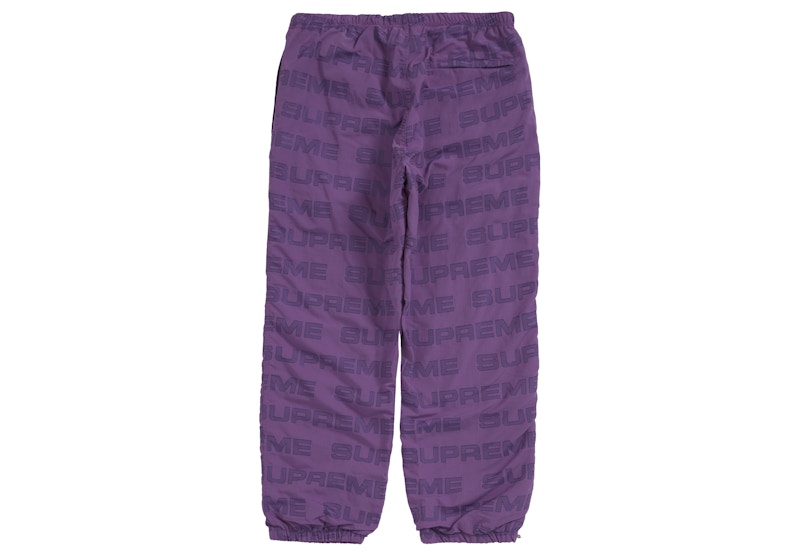 Supreme Logo Ripstop Track Pant Purple 圖 2