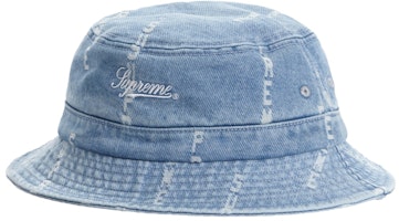 Supreme Logo Stripe Jacquard Denim Crusher Blue Supreme Logo Stripe Jacquard Denim Crusher Blue