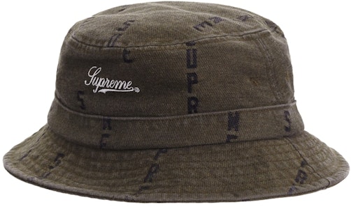 至尊標誌條紋提花牛仔漁夫帽棕色 Buy 至尊標誌條紋提花牛仔漁夫帽棕色