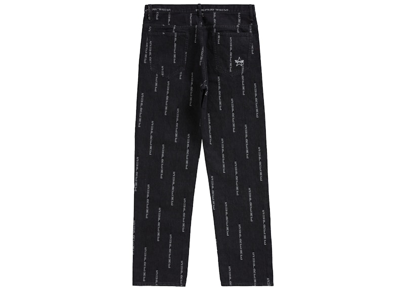 Supreme Logo Stripe Jacquard Regular Jean Black 圖 2