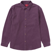 Supreme Logo Taping Work Shirt Dusty Purple Supreme Logo Taping Work Shirt Dusty Purple