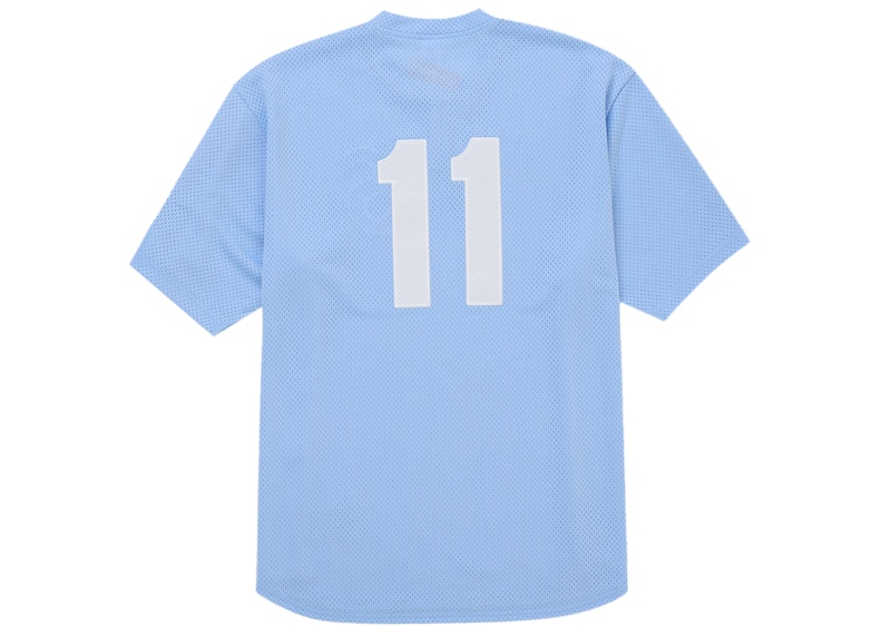 Order Supreme London Shop S Logo Baseball Henley Light Blue