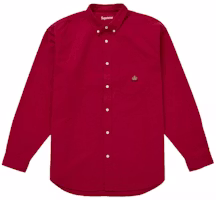 Supreme Loose Fit Flannel Oxford Shirt (FW25) Red Supreme Loose Fit Flannel Oxford Shirt (FW25) Red