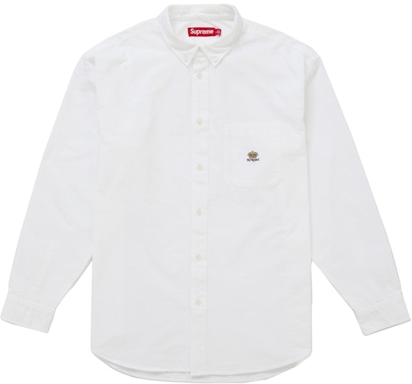 supreme-loose-fit-flannel-oxford-shirt-fw-25-white