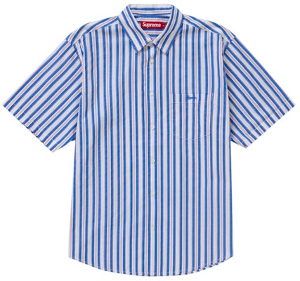 Supreme Loose Fit Multi Stripe S/S Shirt Blue Buy Supreme Loose Fit Multi Stripe S/S Shirt Blue