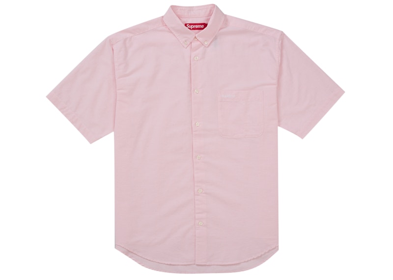 Supreme Loose Fit Oxford S/S Shirt (FW26) Light Pink