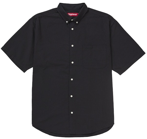 supreme-loose-fit-oxford-s-s-shirt-black