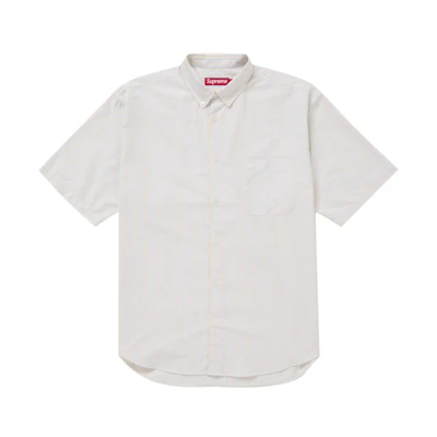 Supreme Loose Fit Oxford S/S Shirt Light Tan Stripe