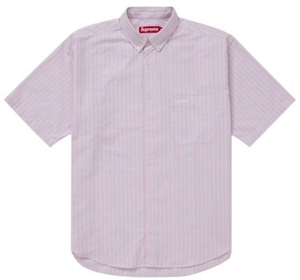Camisa Supreme Loose Fit Oxford S/S Rosa a Rayas. Buy Camisa Supreme Loose Fit Oxford S/S Rosa a Rayas.