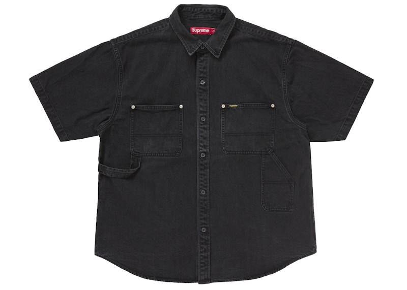 Supreme Loose Fit S/S Denim Painter Shirt (SS25) Black
