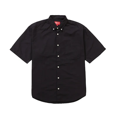 Supreme Loose Fit S/S Oxford Shirt Black