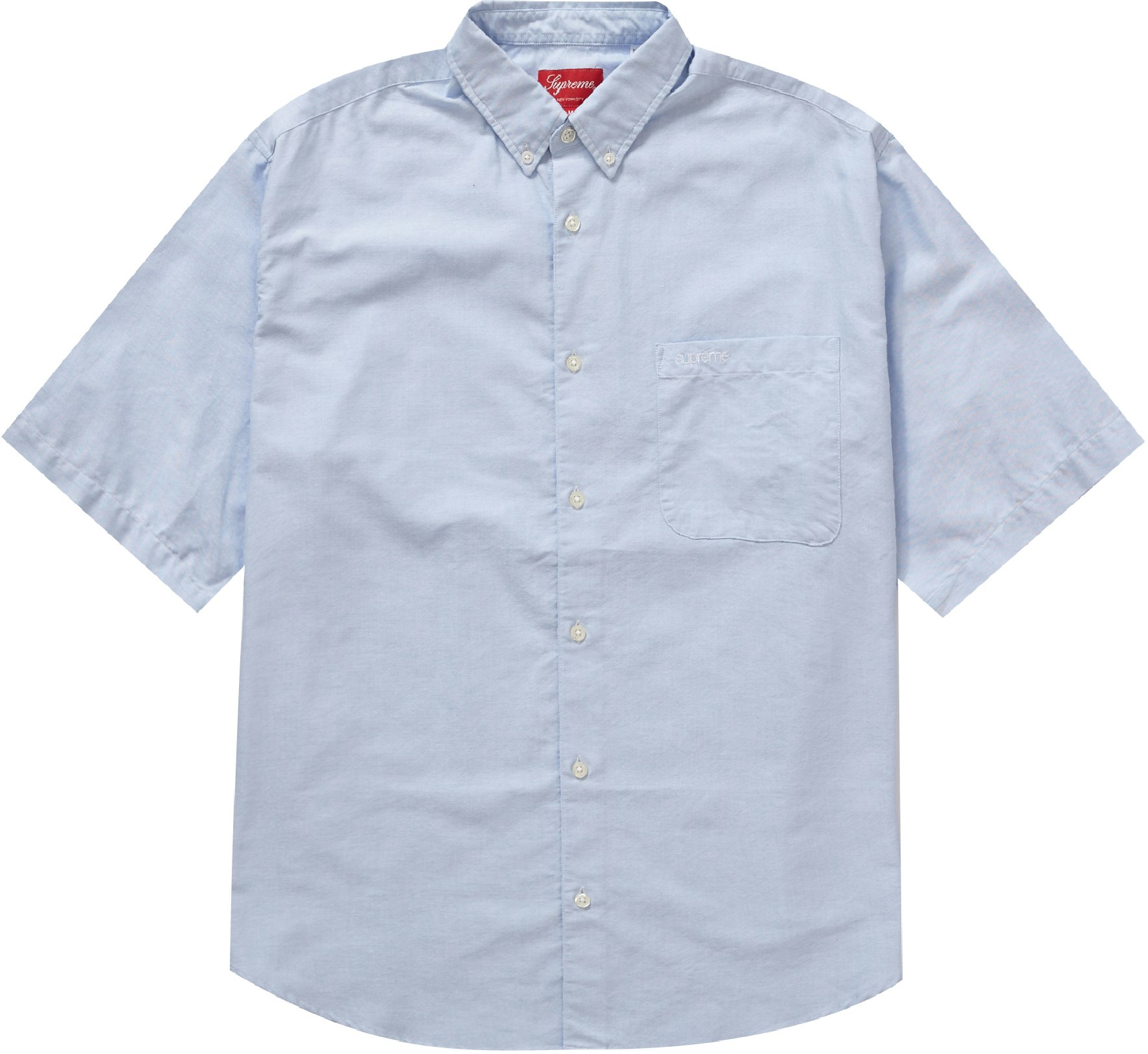 Supreme Loose Fit S/S Oxford Shirt Light Blue - Novelship