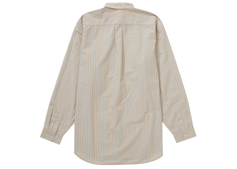 Order Supreme 宽松版条纹衬衫 棕色