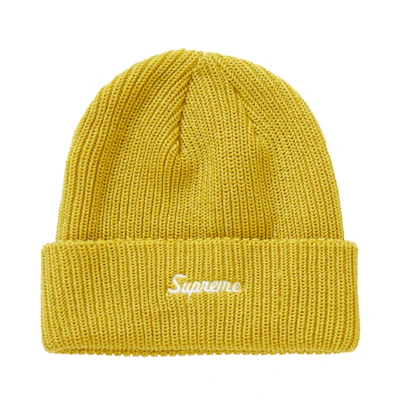 Supreme Loose Gauge Beanie (FW20) Sulfur