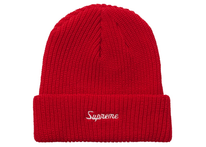 Buy Supreme Loose Gauge Beanie (FW21) Merah Terang