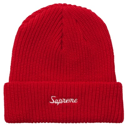 Supreme Loose Gauge Beanie (FW21) Merah Terang Buy Supreme Loose Gauge Beanie (FW21) Merah Terang