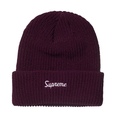 Supreme Loose Gauge Beanie Eggplant