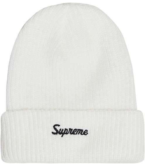 supreme-loose-gauge-beanie-ss-22-white
