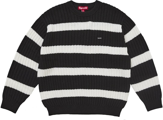 Jersey Supreme Loose Gauge Stripe Small Box Negro. Buy Jersey Supreme Loose Gauge Stripe Small Box Negro.