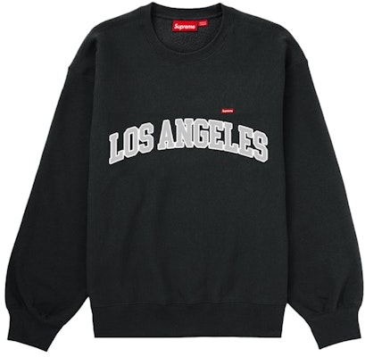 Supreme 洛杉磯店小盒標誌黑色圓領長袖上衣 Buy Supreme 洛杉磯店小盒標誌黑色圓領長袖上衣