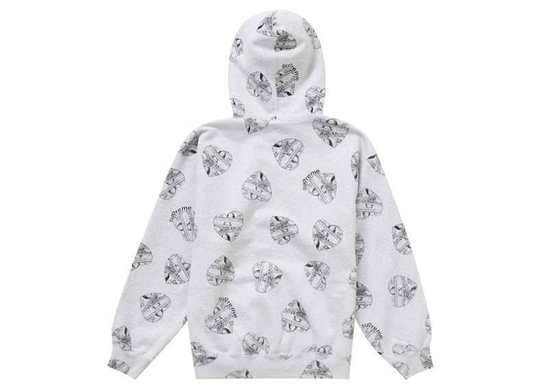 Supreme Love Cash Hooded Sweatshirt Ash Grey 圖 2