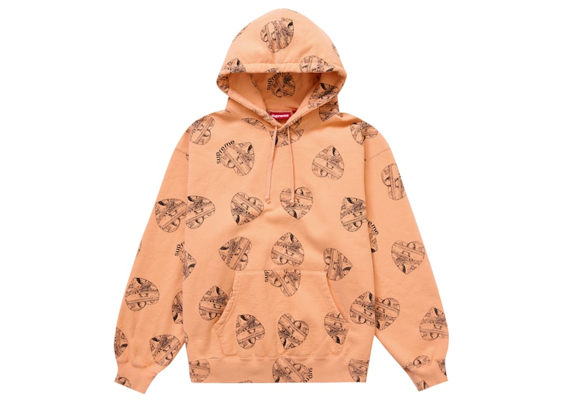 Supreme Love Cash Hooded Sweatshirt Peach