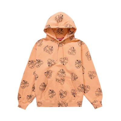 Supreme Love Cash Hooded Sweatshirt Peach