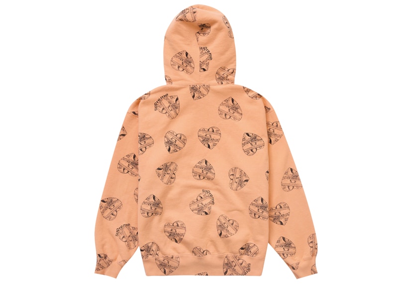 Supreme Love Cash Hooded Sweatshirt Peach 圖 2