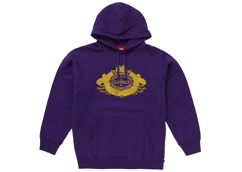 Supreme Love or Hated Hooded Sweatshirt Purple