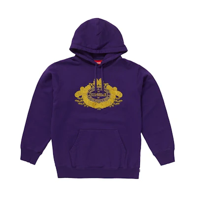 Supreme Love or Hated Hooded Sweatshirt Purple