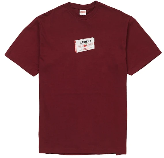 supreme-luden-s-tee-burgundy
