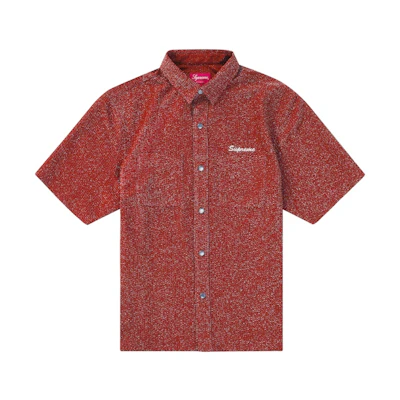 Supreme Lurex S/S Shirt Red
