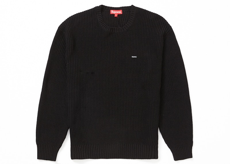 supreme-melange-rib-knit-sweater-black