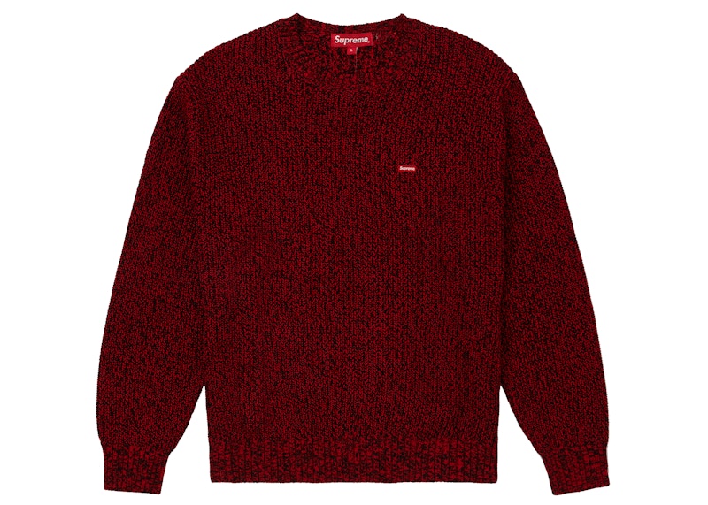 トップス Supreme Melange Rib Knit Sweater Red L Buy Supreme Mélange Rib Knit Sweater Red - Novelship