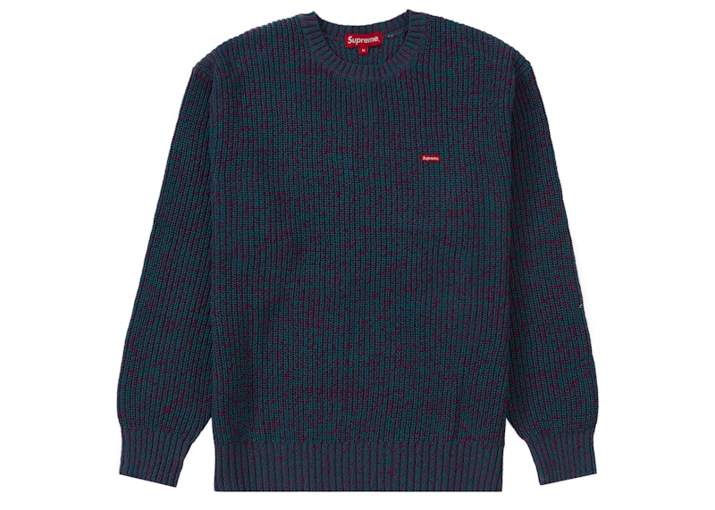 Supreme Mélange Rib Knit Sweater Teal