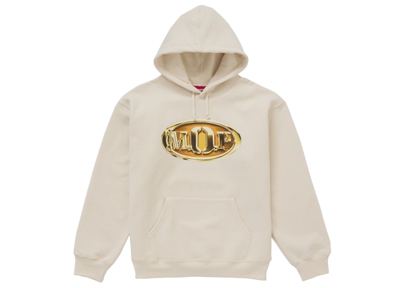 Supreme M.O.P. Hooded Sweatshirt Natural