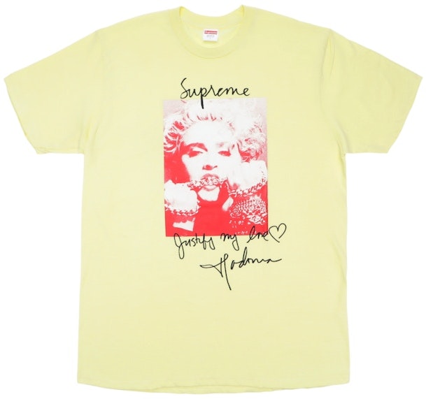 supreme-madonna-tee-pale-yellow