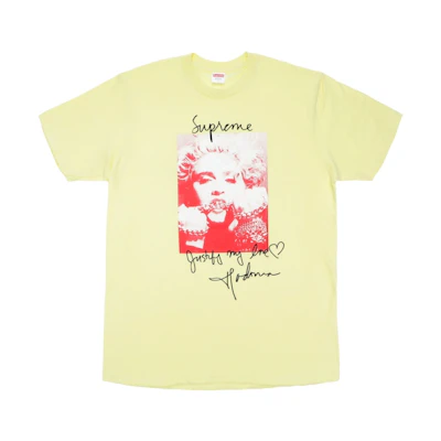 Supreme Madonna Tee Pale Yellow