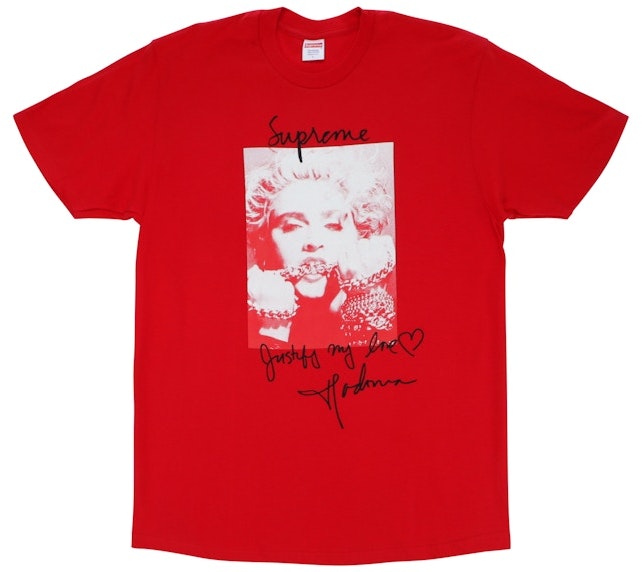 supreme-madonna-tee-red