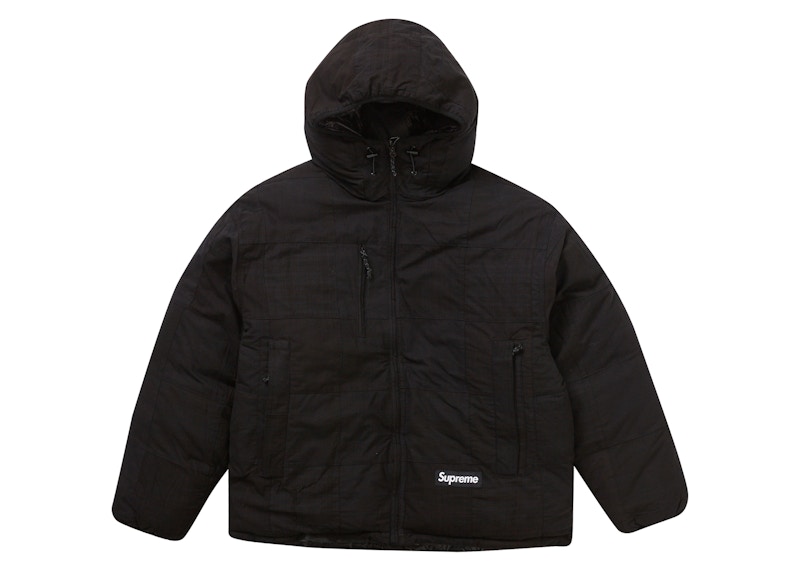 Supreme Madras Reversible WINDSTOPPER Puffer Jacket Black 圖 3