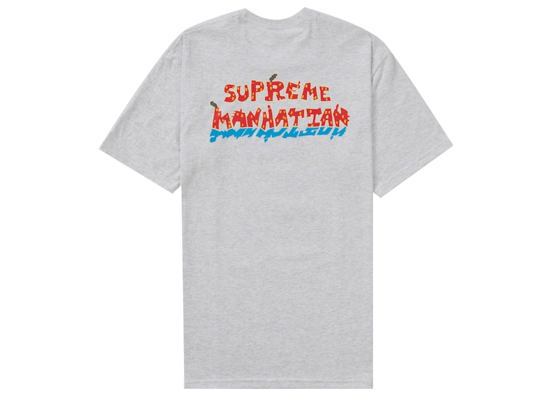 Supreme Manhattan Tee Ash Grey 圖 2