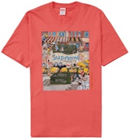 Supreme Manhattan Tee Bright Coral