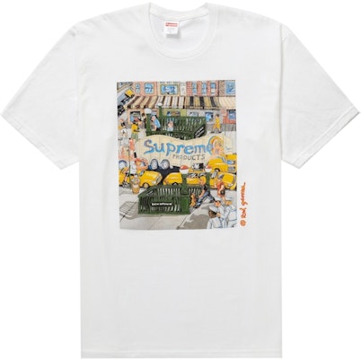 Supreme Manhattan Tee White Buy Supreme Manhattan Tee White