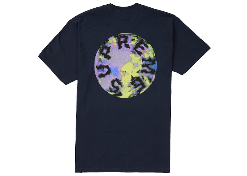 Supreme Marble Tee Navy