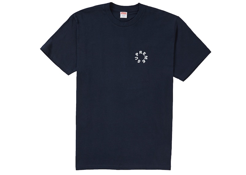 Supreme Marble Tee Navy 圖 2