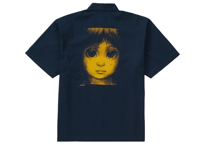 Order Supreme Margaret Keane Teardrop S/S Work Shirt Light Navy